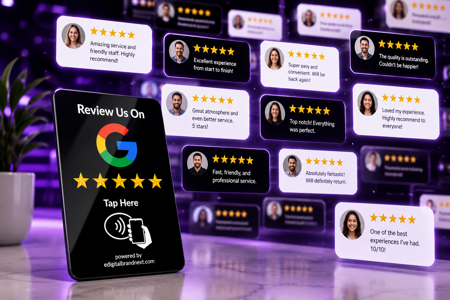BrandNext NFC Google Review Card