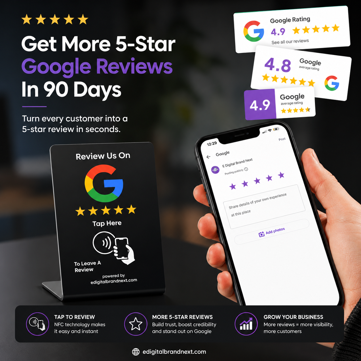 BrandNext NFC Google Review Stand