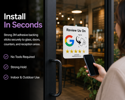 BrandNext NFC Google Review Sign Classic